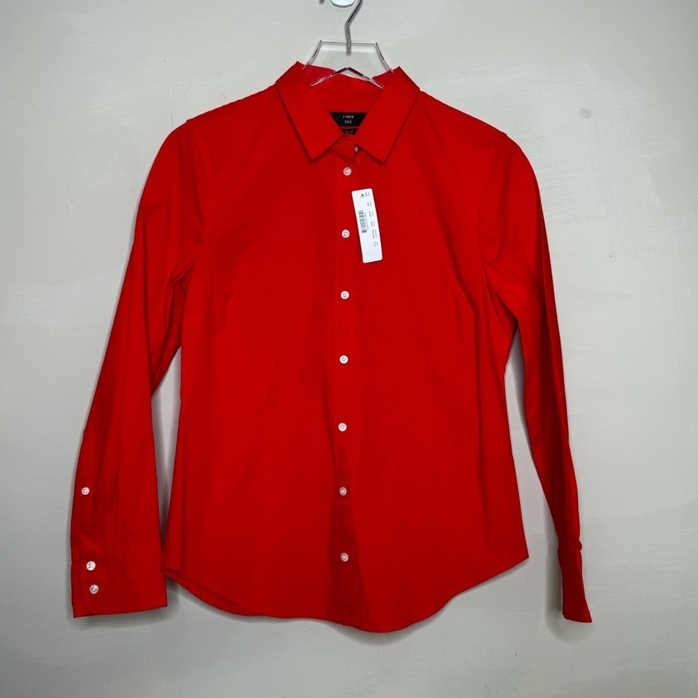 J. Crew Dress Shirt Button Up Long Sleeve Slim Fit Blouse NWT